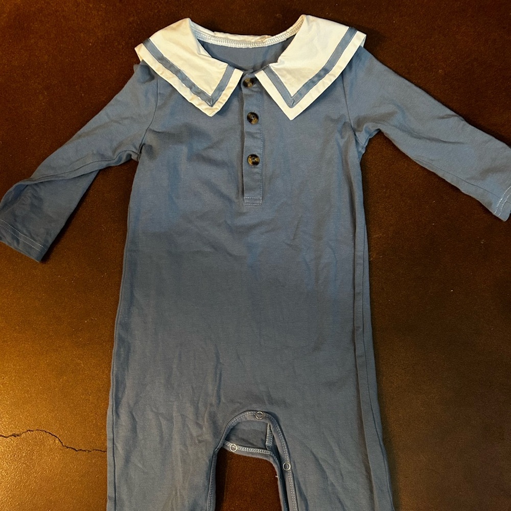 Boys one piece sailor jumpsuit